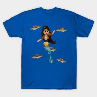 Minoan Mermaid Kawaii T-Shirt